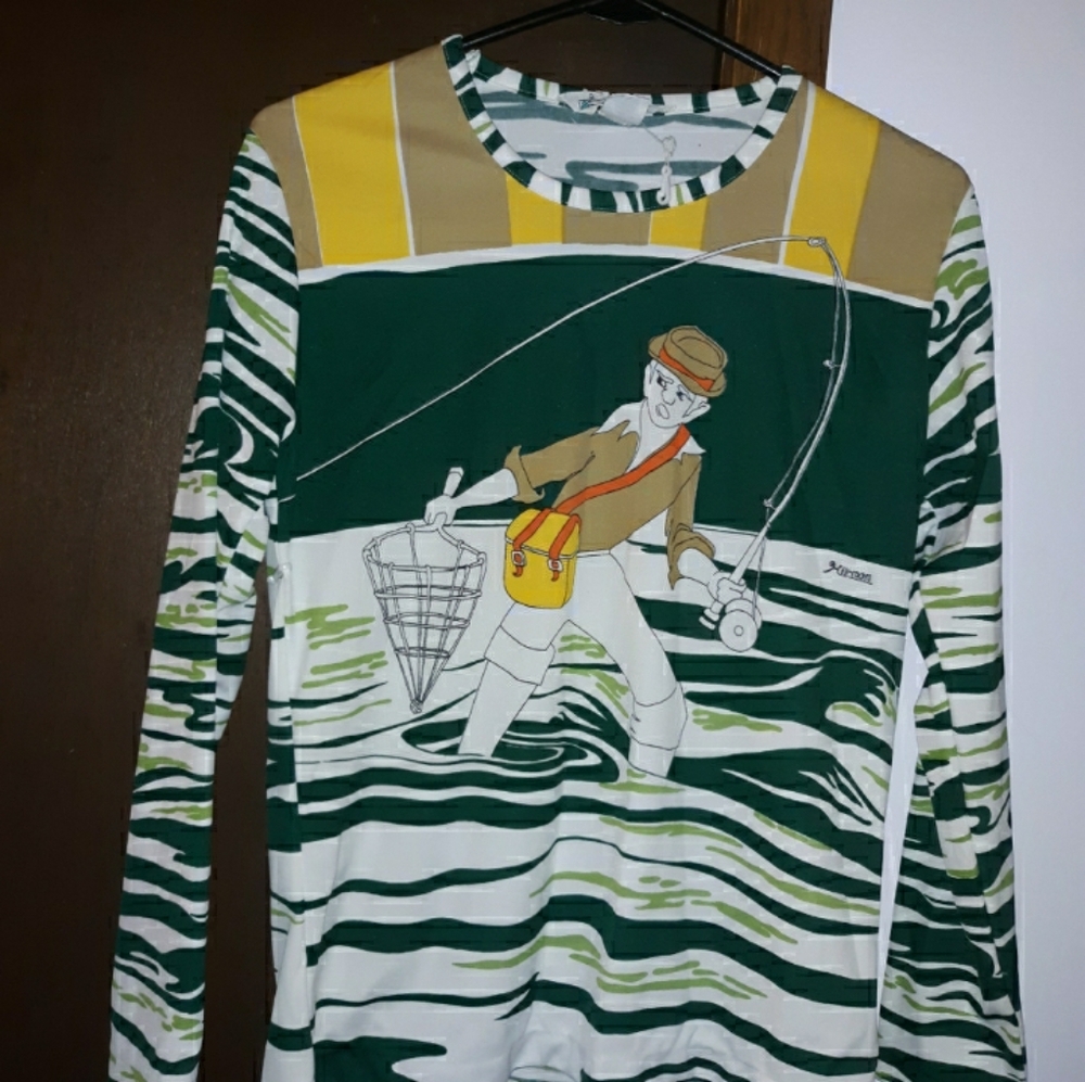 Vintage Men's (L) KmartFishing Long Sleeved Shirt